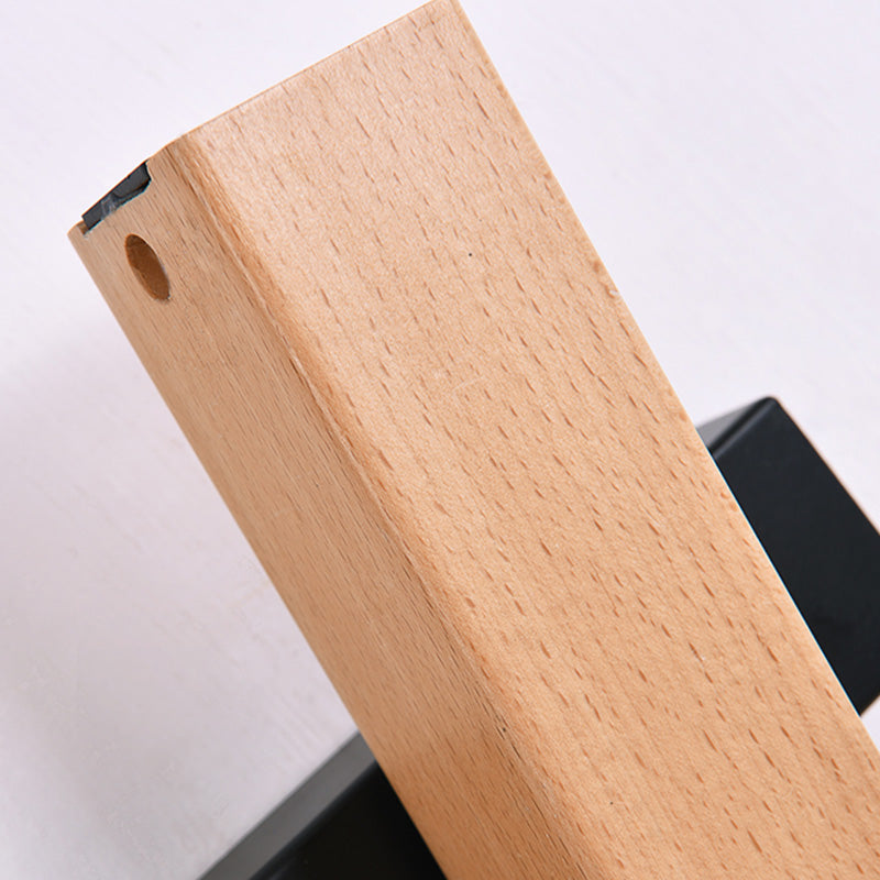 1 luce contemporanea montata a parete contemporanea in legno in legno a filo con la parete con monte