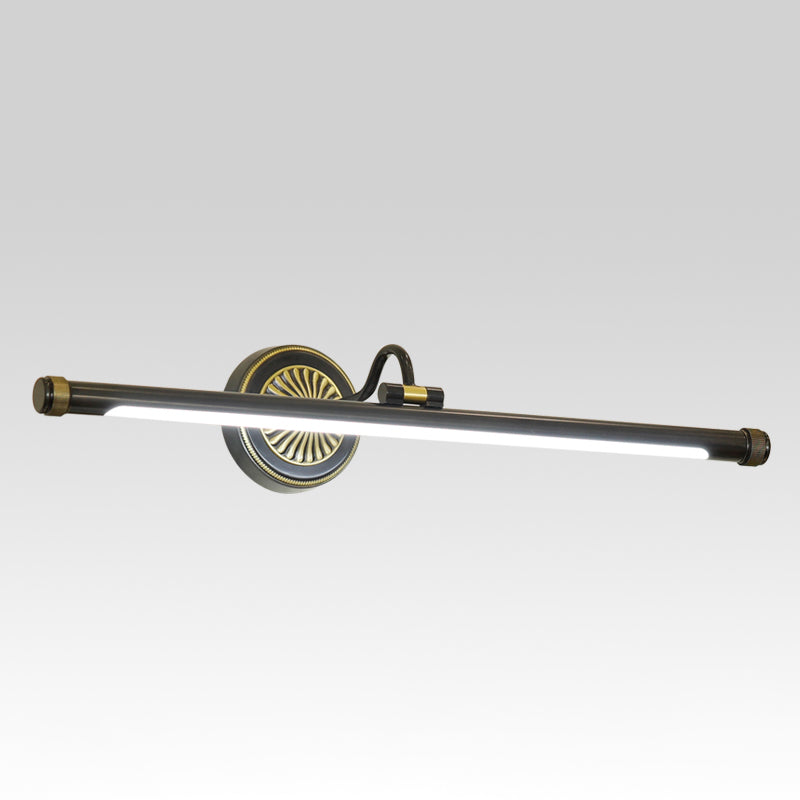 Luces de tocador de pared de luz LED de latón minimalista para el baño de baño de baño