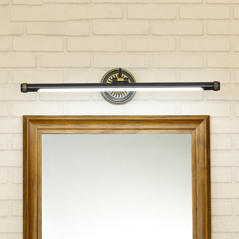 Luces de tocador de pared de luz LED de latón minimalista para el baño de baño de baño