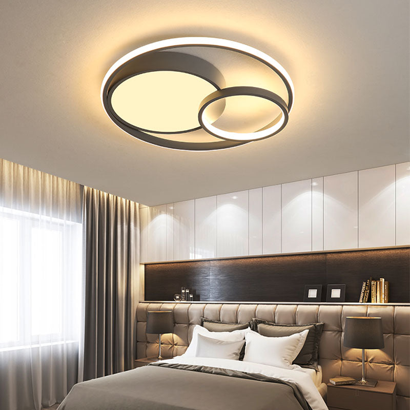 Lámparas circulares de montaje empotrado para techo, accesorios de iluminación modernos para sala de estar