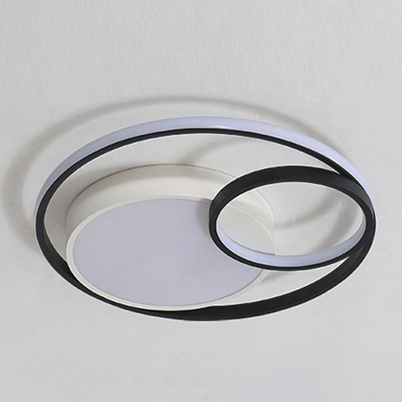 Lámparas circulares de montaje empotrado para techo, accesorios de iluminación modernos para sala de estar