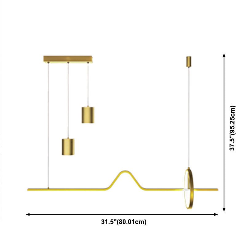 Linear Pendant Lighting Island Lighting Fixtures Modern Kitchen Pendant Lights for Dining Room