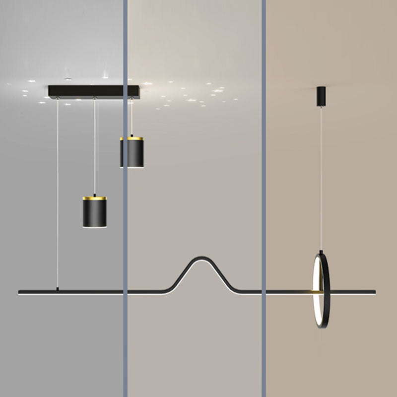 Linear Pendant Lighting Island Lighting Fixtures Modern Kitchen Pendant Lights for Dining Room