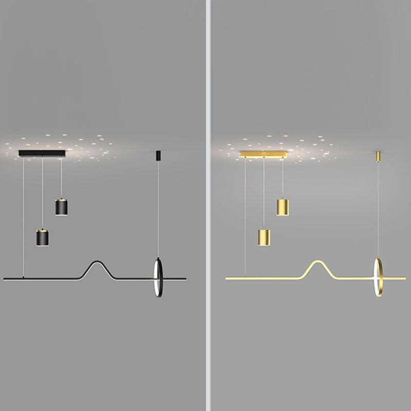 Linear Pendant Lighting Island Lighting Fixtures Modern Kitchen Pendant Lights for Dining Room