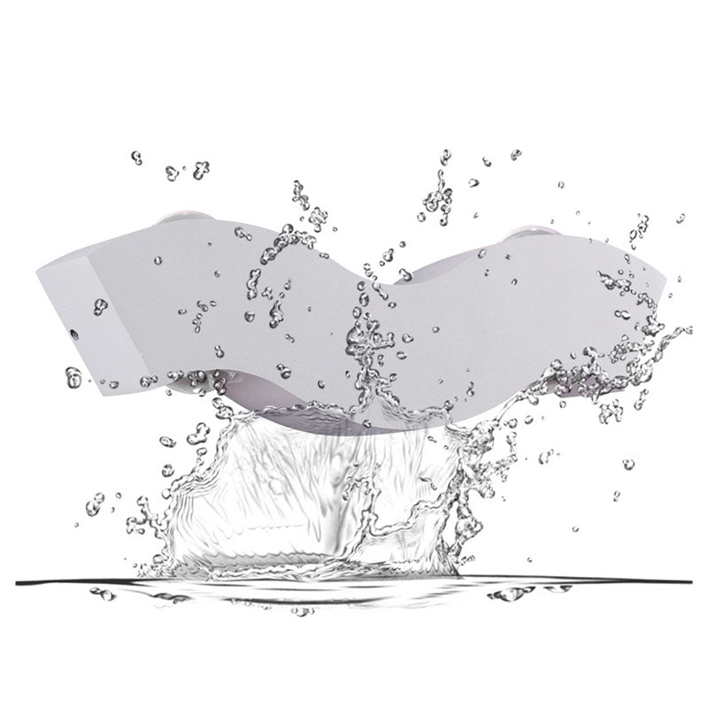 Weiße geometrische LED -wasserdichte Wandlampe in modernen kreativen Lack Aluminium Wandlampe