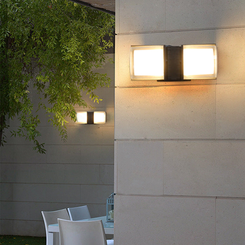 Moderna lampada da monte del cilindro per illuminazione da parete in alluminio per giardino