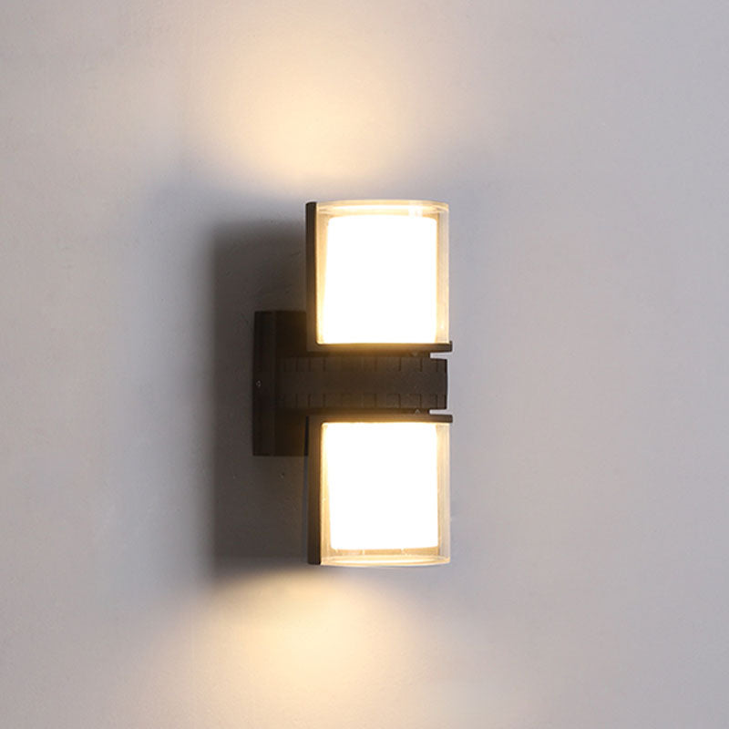 Moderna lampada da monte del cilindro per illuminazione da parete in alluminio per giardino