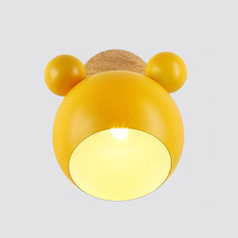 Nordic Modern Wall Sconce 1-Light Iron Wall Mounted Lighting for Bedroom