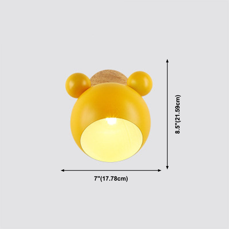 Nordic Modern Wall Sconce 1-Light Iron Wall Mounted Lighting for Bedroom