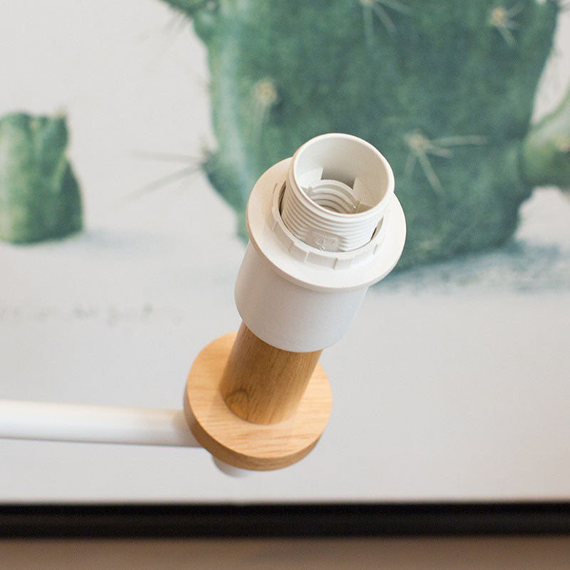 Cone Wood Wall Light Nordic Modern 1-light Wall Sconce for Children's Room