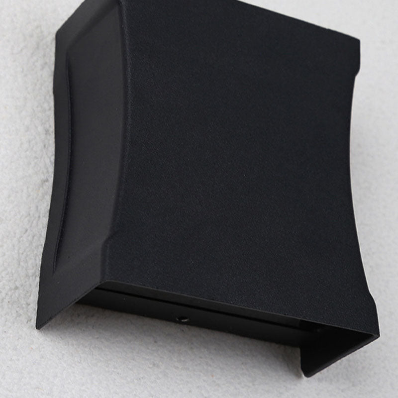 Luz de pared de pared de aluminio al aire libre moderna LED de pared de 2 luces LED de 2 luces