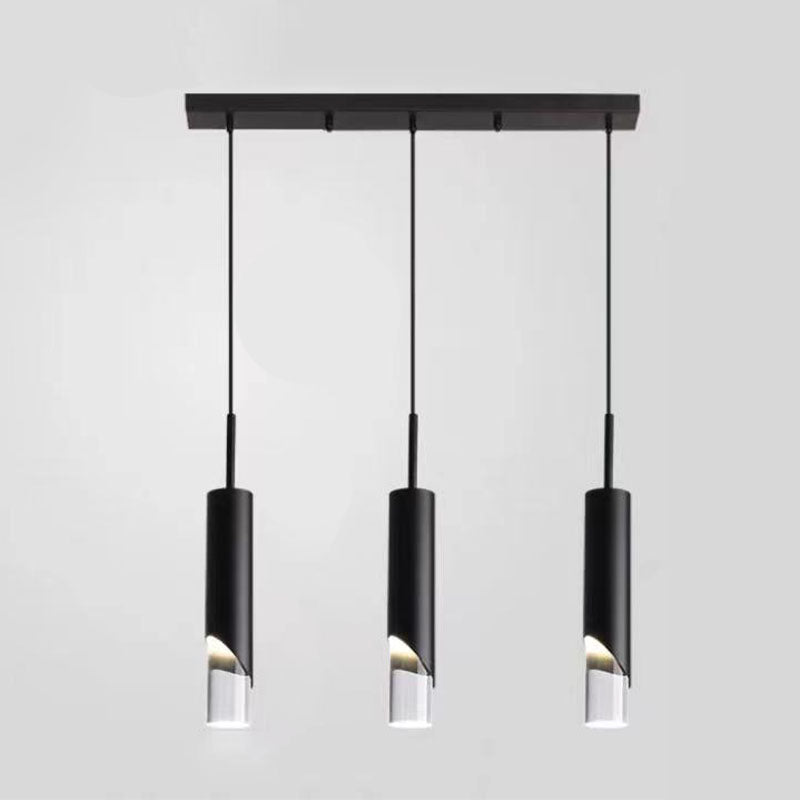 Stile moderno Acrilico Acrilico Ampiccamento Luci a sospensione Lampade cilindriche per camera da letto