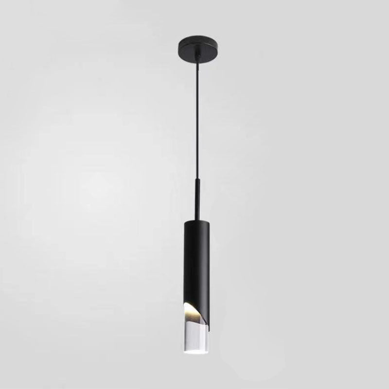 Stile moderno Acrilico Acrilico Ampiccamento Luci a sospensione Lampade cilindriche per camera da letto