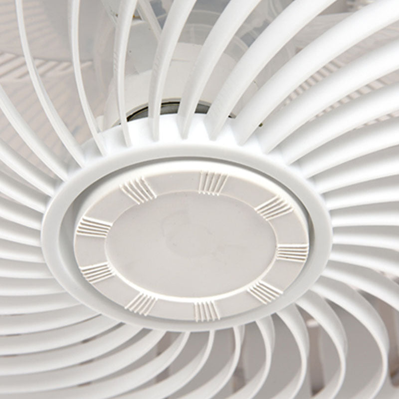 Moderne prägnante LED -Deckenlüfter leichte schmiedeeisere kreisförmige Decke mit Acrylschatten