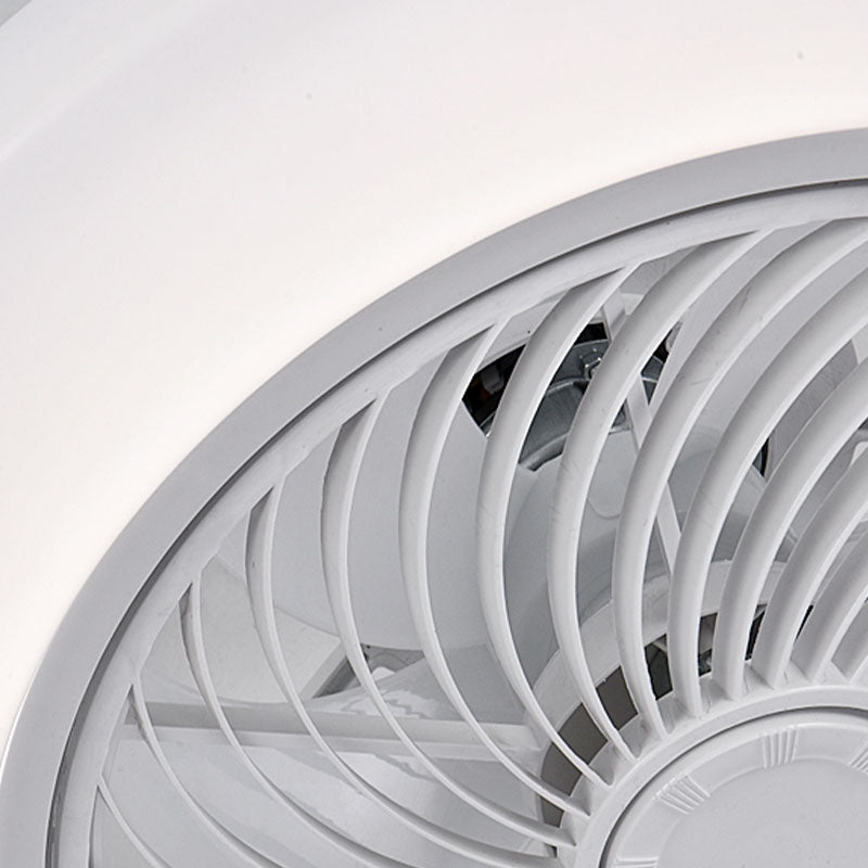 Moderne kreative LED -Deckenventilator Leichte schmiedeeisere kreisförmige Flush -Halterung mit Acrylschatten