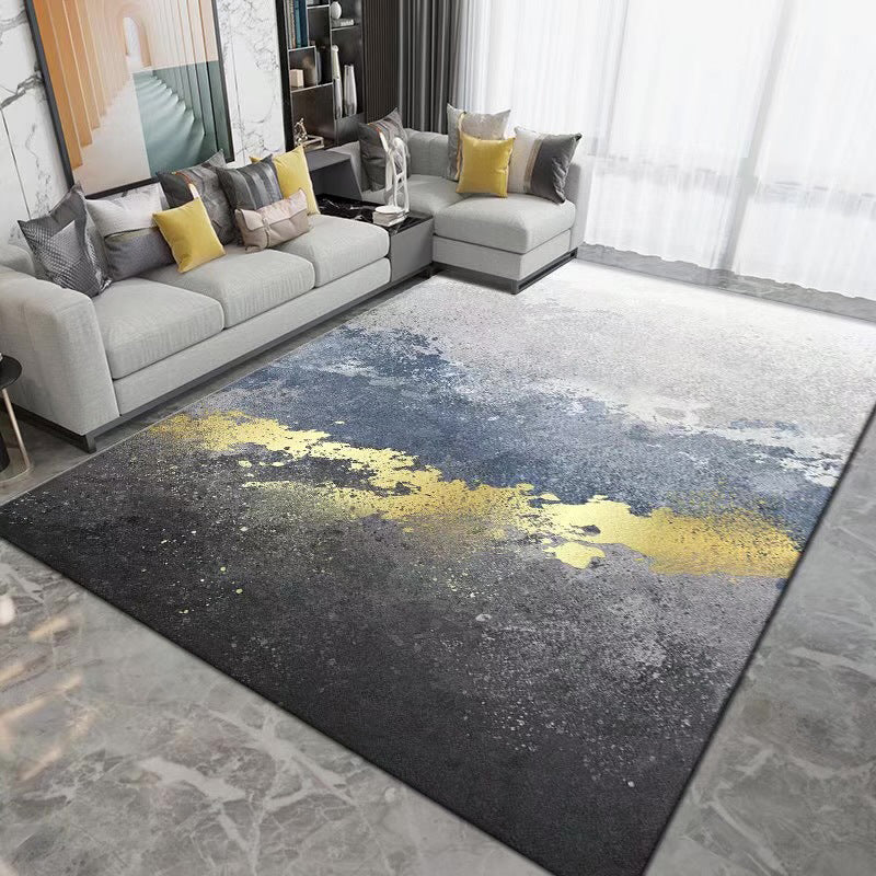 Gorgeous Indoor Rug Abstract Pattern Funky Washable Area Rug Polyester Anti-Slip Rug for Living Room