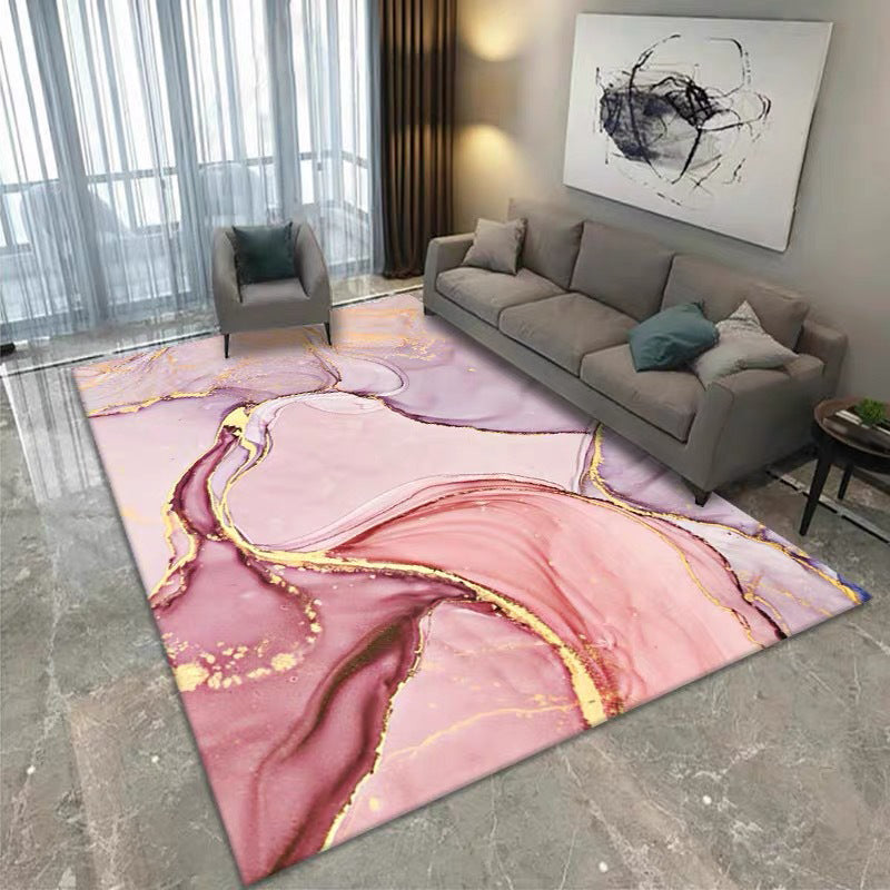 Gorgeous Indoor Rug Abstract Pattern Funky Washable Area Rug Polyester Anti-Slip Rug for Living Room