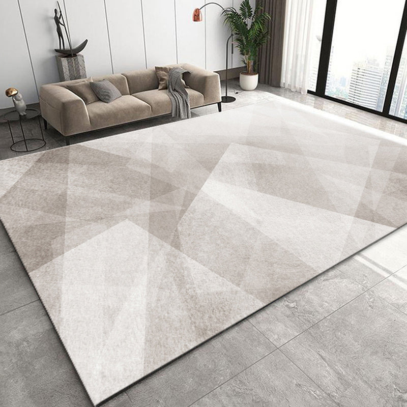 Modern Carpet Geometric Print Indoor Rug Stain Resistant Polyster Area Rug for Living Room