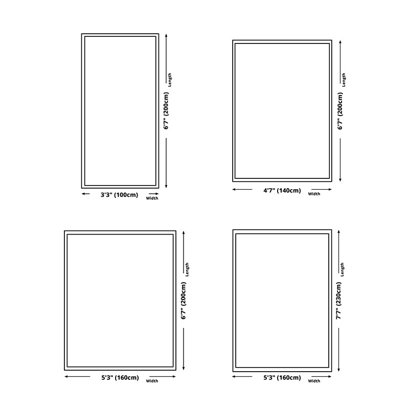 Trendy Nordic Rug Orange Graphic Rug Non-Slip Backing Rug for Living Room