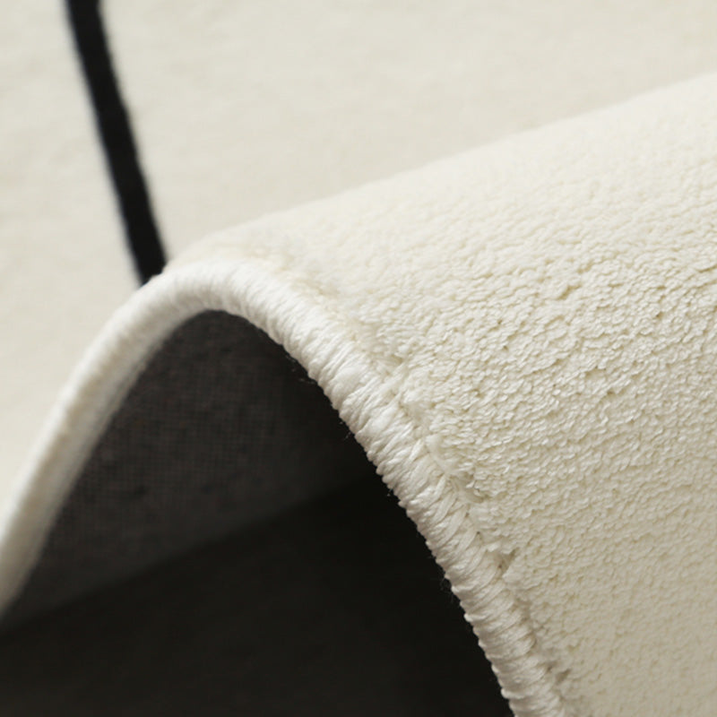 Fancy Brown Area Carpet Modern Plaid Pattern Area Carpet Polyester Stain Resistant Rug for Bedroom