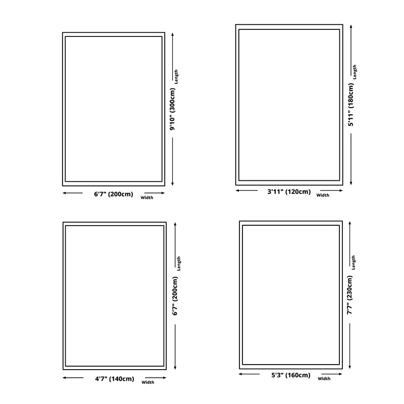 Simplicity Home Decoration Rug Checkered Print Area Carpet Polyester Pet Friendly Indoor Carpet