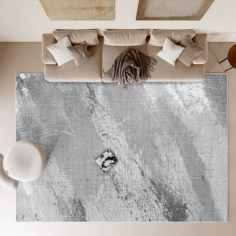 Gold Contemporary Rug Polyester Graphic Rug Stain Resistant Rug for Home Decor