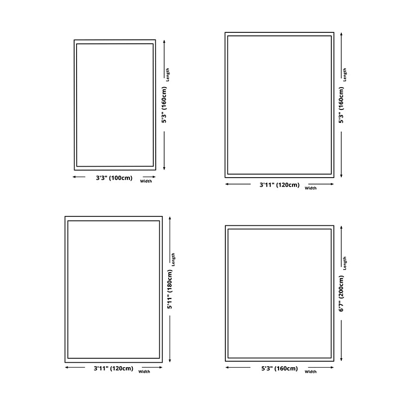 Simplicity Home Decoration Rug Checkered Print Area Carpet Polyester Stain Resistant Indoor Carpet