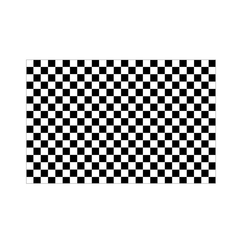 Contemporary Checkered Print Rug Polyester Carpet Stain Resistant Indoor Rug for Home Decoration