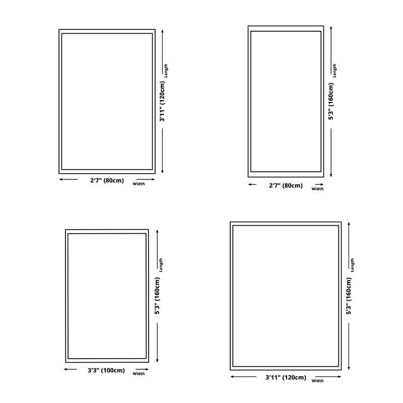 Light Grey Modern Carpet Polyester Striped Carpet Non-Slip Backing Carpet for Home Decor