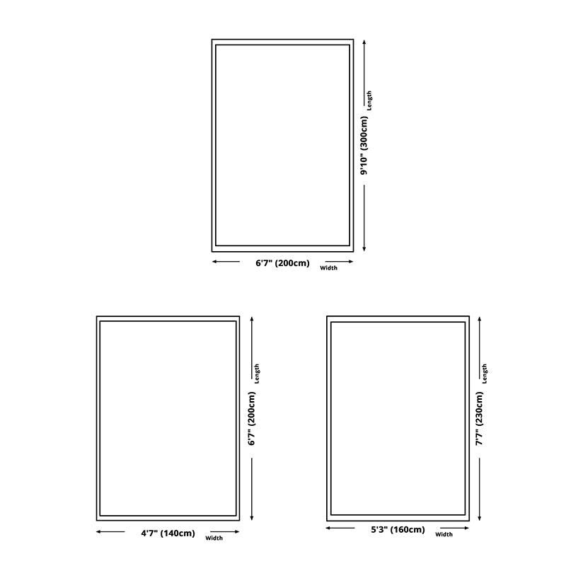 Light Grey Modern Carpet Polyester Striped Carpet Non-Slip Backing Carpet for Home Decor