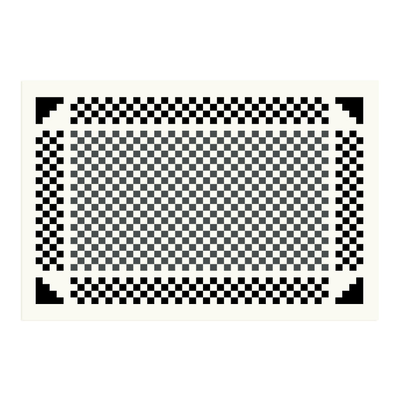 Fancy Modern Area Carpet Plaid Pattern Polyester Area Rug Stain Resistant Rug for Living Room