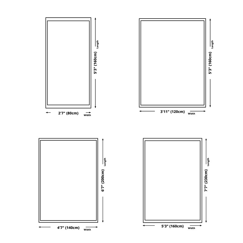 Classic Washable Rug Funky Geometric Carpet Polyster Living Room Area Rug with Non-Slip Backing