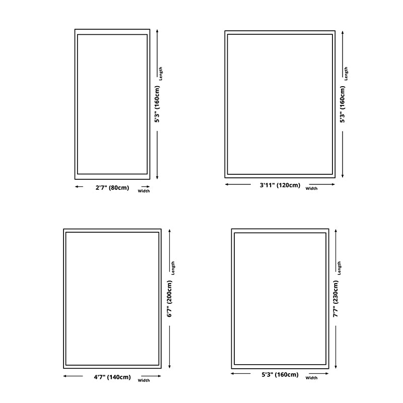 Gray Tone Geometric Carpet Washable Modern Rug Polyester Carpet with Non-Slip Backing