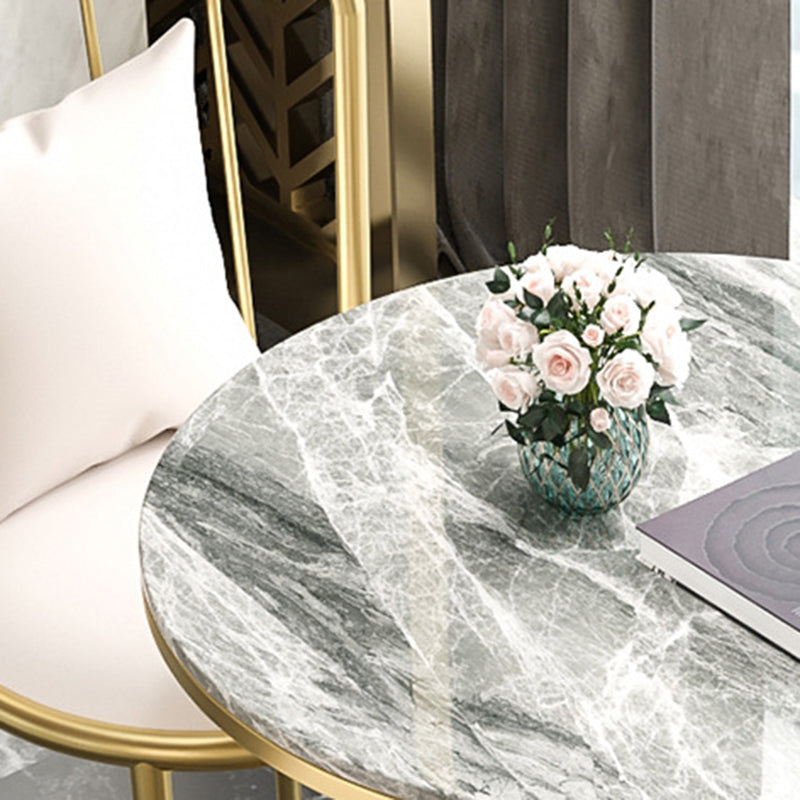 Modern Style Sintered Stone Dining Table Round Pedestal Table for Dinning Room