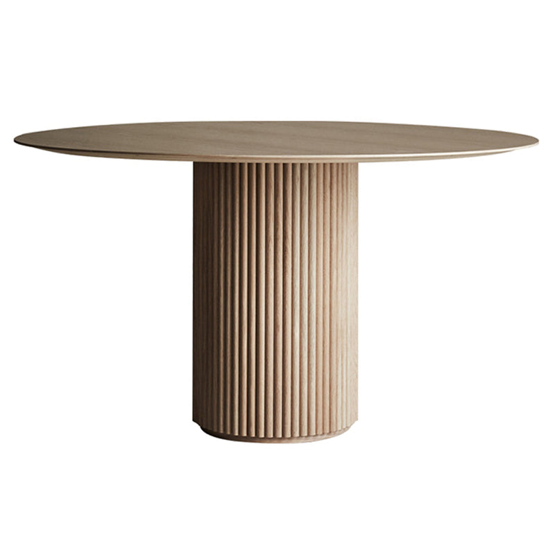 Solid Wood Round/Oval Dining Table Modern Contemporary Kitchen Table for Restaurant