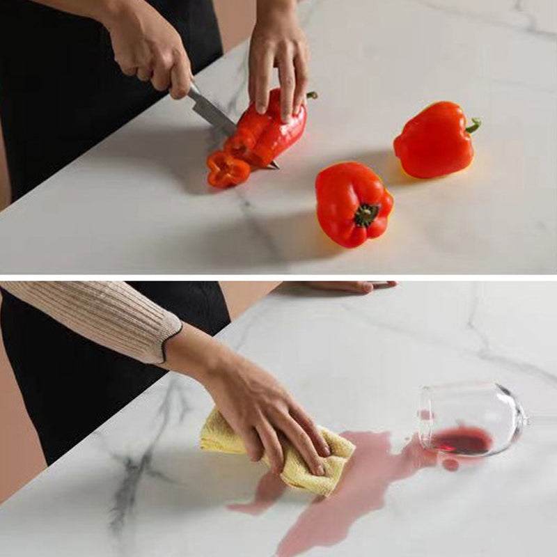 Table à manger en pierre fritrée de style moderne avec une double base de piédestal double