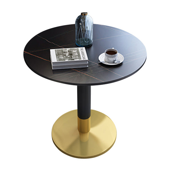 Modern Round Dining Table Sintered Stone Dining Table with Tulip Base for Dining Room