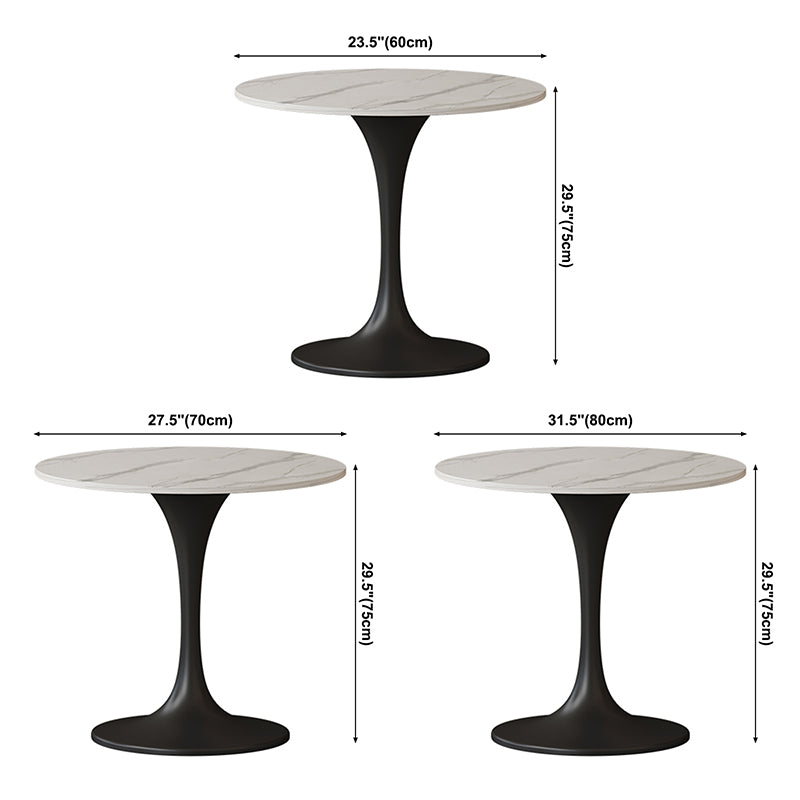 Stone Dining Site Table Contemporary Round Dining Table for Kitchen Home