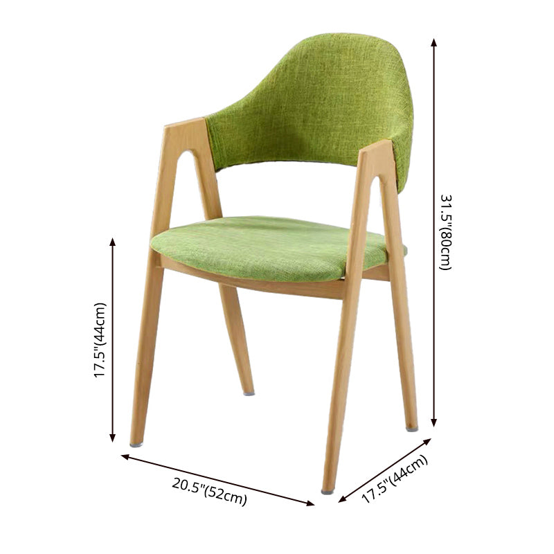 Chaise de salle à manger en bois de Style Glam, finition mate, dossier solide, pour la maison