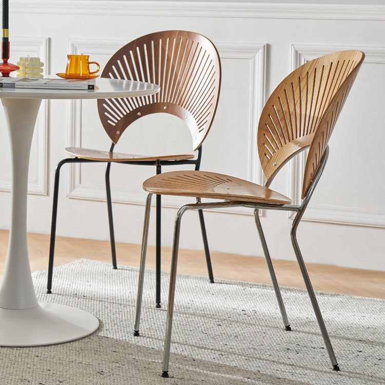 Ensemble de chaises en métal de style contemporain, cuisine, salle à manger, chaises latérales arrière Windsor