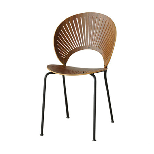 Contemporary Style Metal Chair Set Kitchen Dining Windsor Back Side Chairs