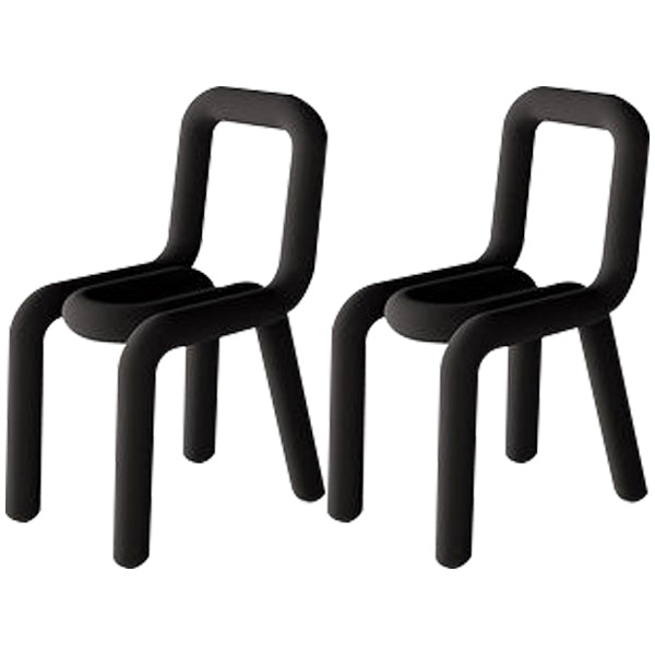 Modern Indoor-Outdoor Side Chair Multicolor Open Back Side Dining Chairs