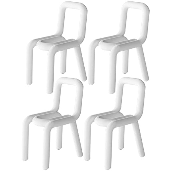 Modern Indoor-Outdoor Side Chair Multicolor Open Back Side Dining Chairs