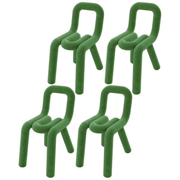 Modern Indoor-Outdoor Side Chair Multicolor Open Back Side Dining Chairs