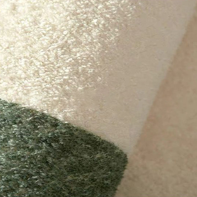 White Modern Area Carpet Line Pattern Polyester Area Rug Easy Care Washable Rug for Living Room