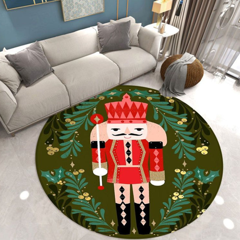 Pink Modern Indoor Rug Polyester Trojan Area Rug Washable Rug for Home Decor