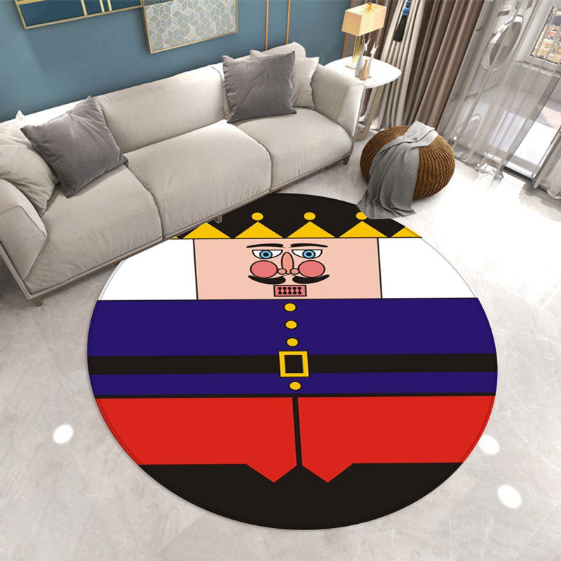 Pink Modern Indoor Rug Polyester Trojan Area Rug Washable Rug for Home Decor