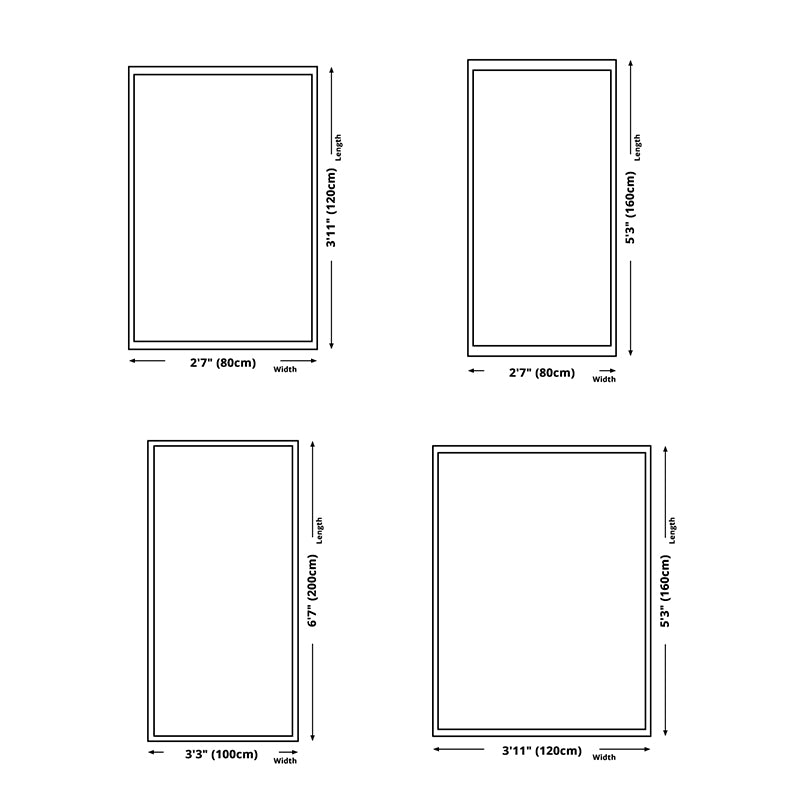 Nordic Indoor Rug Modern Polyester Carpet Washable Non-Slip Area Carpet for Living Room