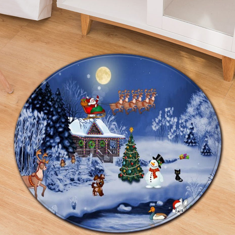 Gold House Rug Polyester Modern Rug Washable Indoor Rug for Living Room