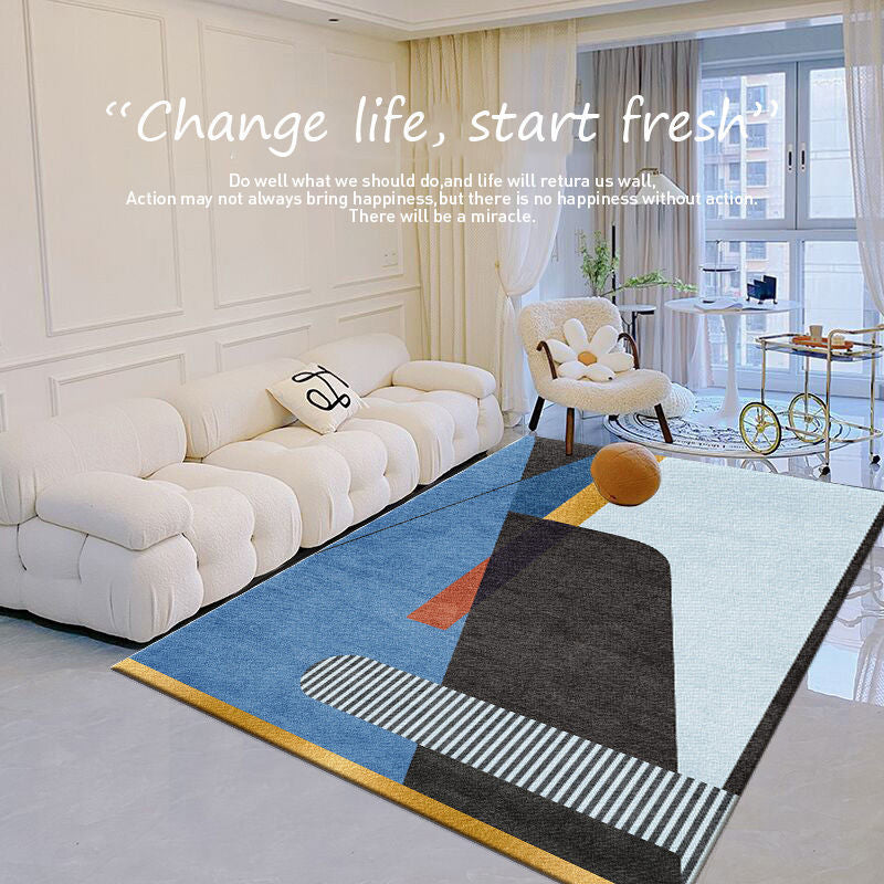Modern Abstract Art Rug Polyester Carpet Polyester Pet Friendly Indoor Carpet for Living Room